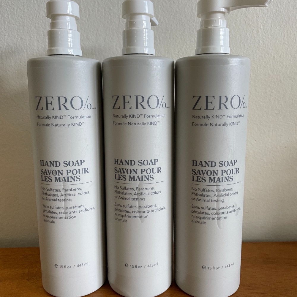NEW Zero% Gilchrist Soames Hand Soap Lot of 3
